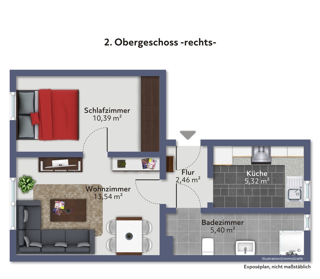 Grundriss 2. OG links