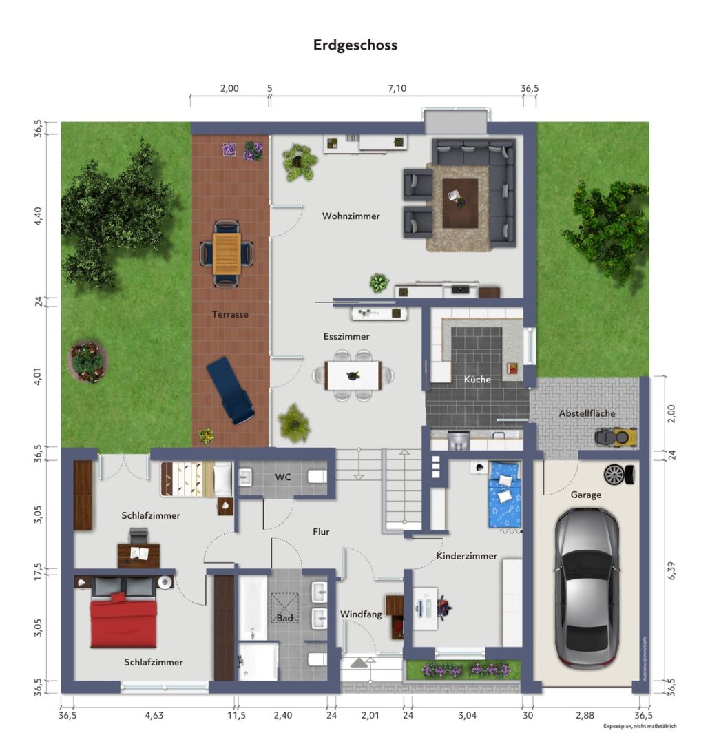 Grundriss Staffelgeschoss