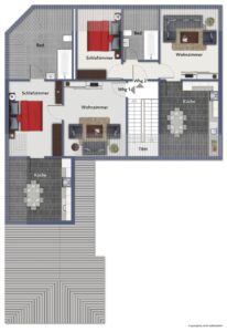 Dachgeschoss 2 Wohnungen