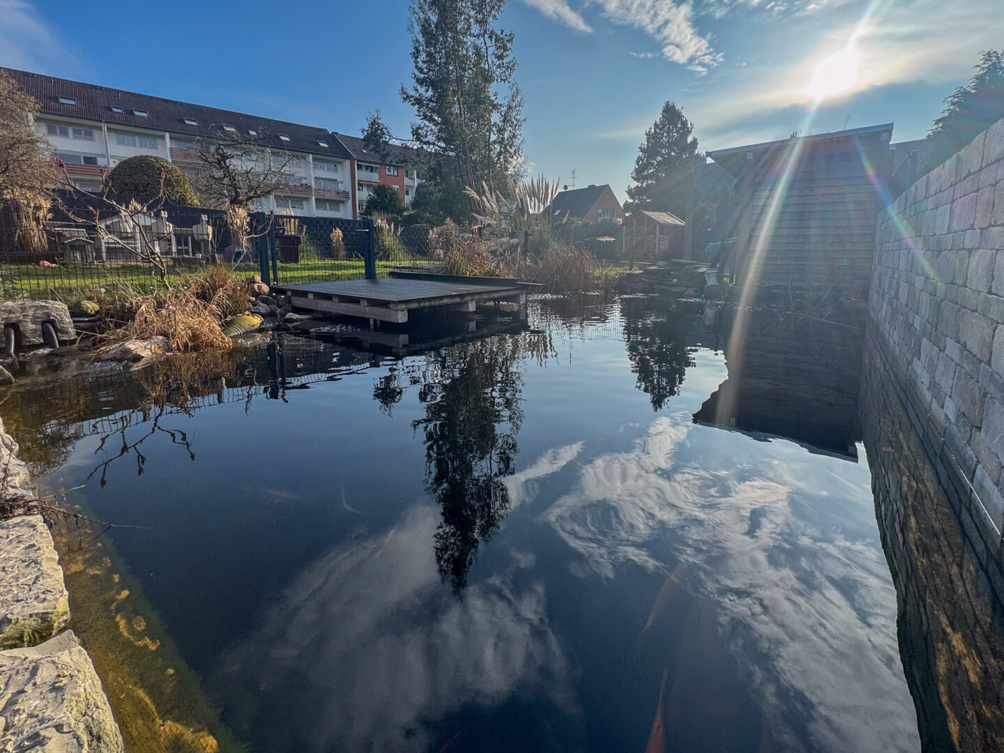 Schwimmteichanlage mit Biofilter